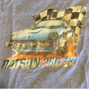 VINTAGE 70s Datsun 280 ZX Ringer T-shirt